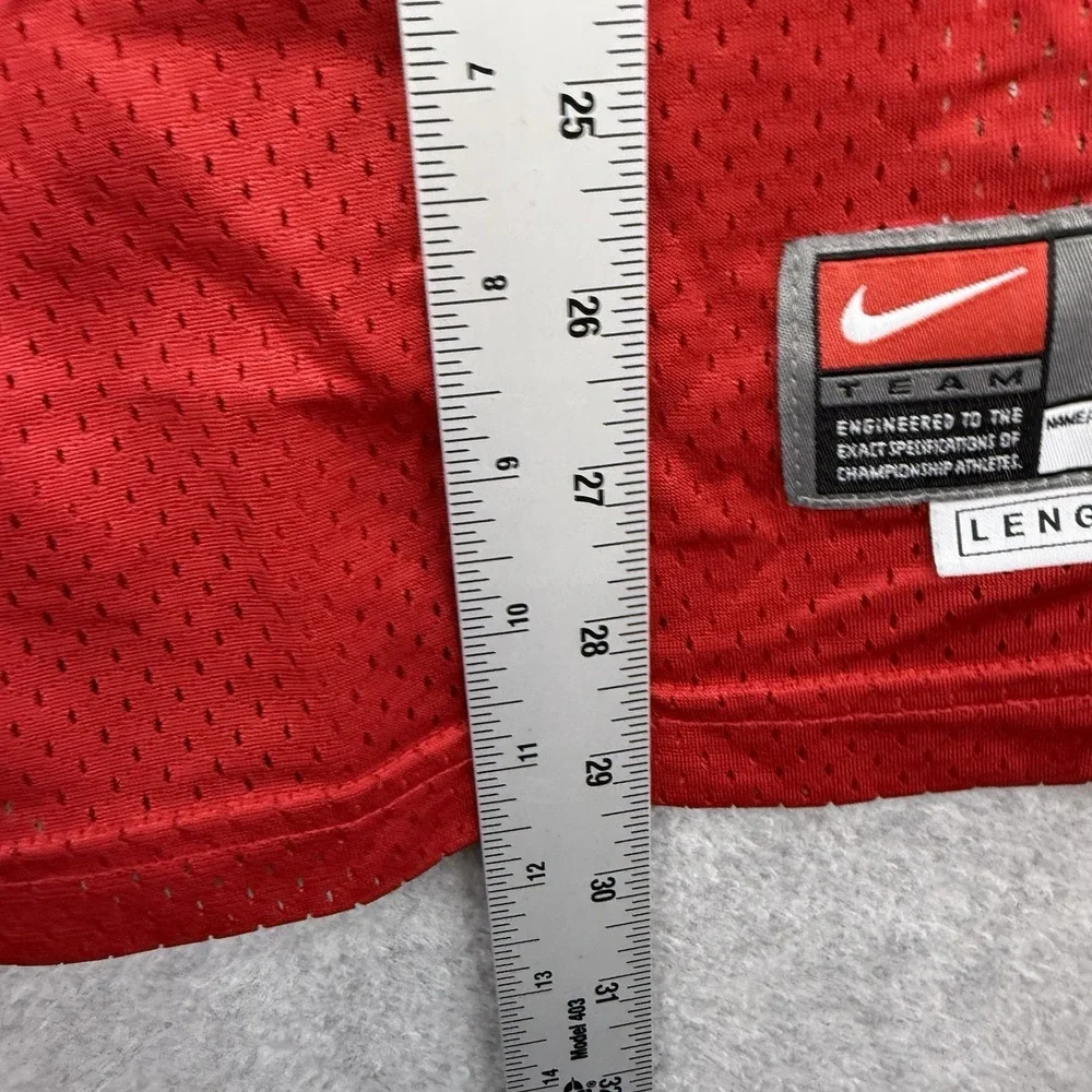 NIKE OHIO STATE BUCKEYES FOOTBALL JERSEY #28 MENS Medium OSU RED BEANIE WELLS‎